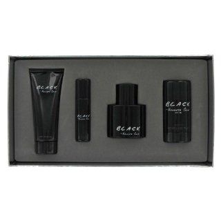 KENNETH COLE BLACK by Kenneth Cole for Men 4 PC GIFT SET  EAU DE TOILETTE SPRAY 3.4 OZ & MINI EAU DE TOILETTE SPRAY 0.50 OZ & AFTER SHAVE GEL 3.4 OZ & DEODORANT STICK 2.6 OZ  Fragrance Sets  Beauty