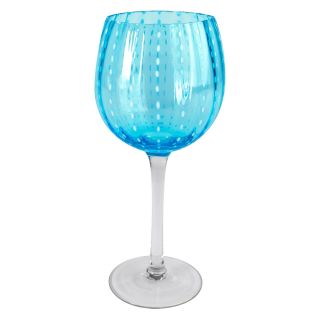 Artland Inc. Turquoise Cambria Goblet Glasses   Set of 4   Stemware