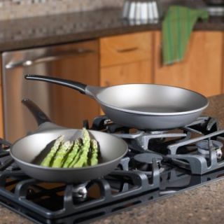 Nordic Ware Cookware Pro Cast Aluminum 8 in. & 10 in. Skillet Set   Fry Pans & Skillets