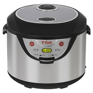 T fal RK202EUS Balanced Living 3 in 1 Rice Cooker with Slow Cooking Function   Silver   Rice Cookers