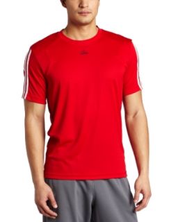 adidas Men's Climacore Short Sleeve Top, Light Scarlet/White, X Large  Sports Fan T Shirts  Clothing
