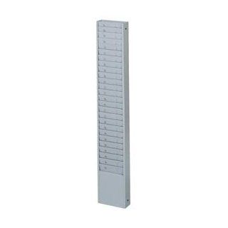 Buddy Products 25 Pocket Time Card Rack, Steel, 6 Inch Pocket Height, 2 x 30.125 x 5 Inches, Gray (0824 1)  Timecard Racks 