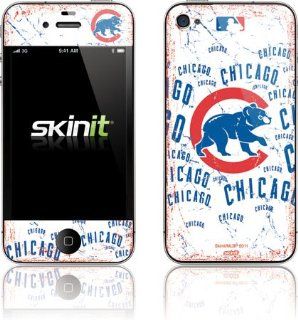 MLB   Chicago Cubs   Chicago Cubs   White Cap Logo Blast   iPhone 4 & 4s   Skinit Skin Cell Phones & Accessories