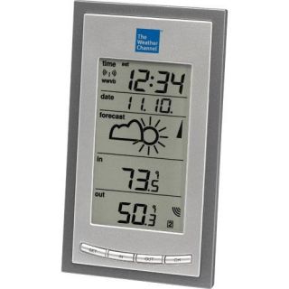 The Weather Channel Atomic Clock and Wireless Weather Forecast Station WS 9077TWC IT CBP   Weather Stations