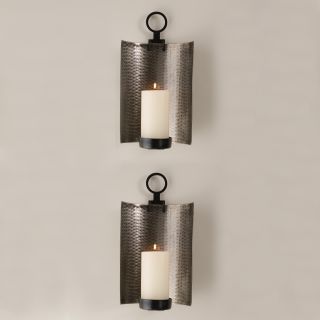 Reflector Wall Sconce   Set of 2   Candle Sconces