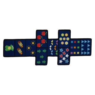 Fun Rugs Fun Time Shape FTS 168 Hopscotch with Counters Area Rug   Multicolor   Kids Rugs