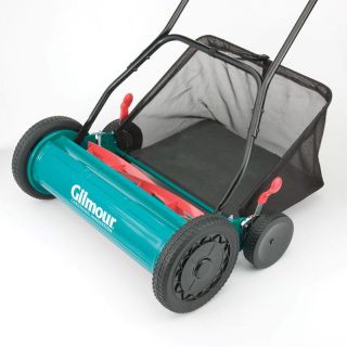 Gilmour Adjustable Hand Reel Mower with Grass Catcher   Lawn Equipment
