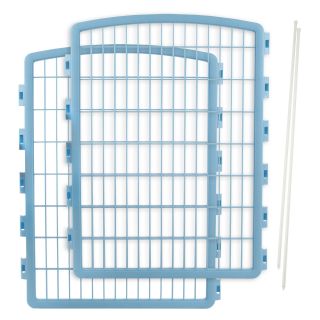 IRIS 2pc Add on kit for 8 Panel Indoor/Outdoor Plastic Pen   Dog Crates