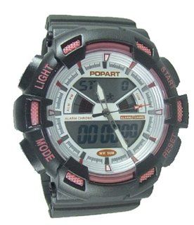 50m Water proof Digital analog Boys Girls Sport Digital Watch with Alarm Stopwatch Chronograph 791 Pink Alike Watches