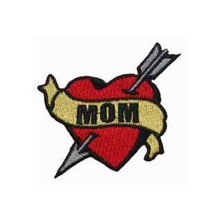 Tattoo Art Heart Arrow Name Embroidered Iron On Applique Patch   Mom