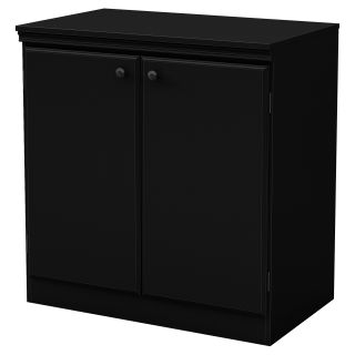 Morgan 32.25 in. Storage Cabinet   Pure Black   Bookcases