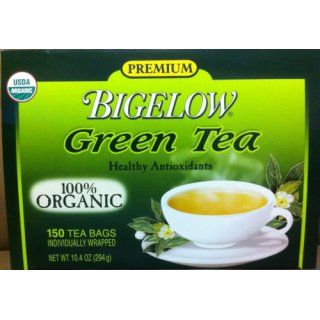 Bigelow Organic Green Tea, 40 Count Boxes (Pack of 6)  Grocery & Gourmet Food