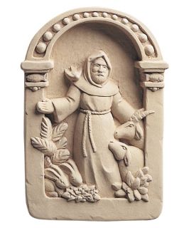 St. Francis Wall Plaque   Outdoor Wall Art
