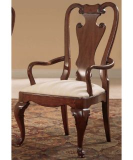 American Drew Cherry Grove 45th Splat Back Dining Arm Chairs   Set of 2   Dining Chairs