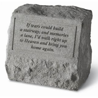 If Tears Could Build A Stairway Memorial Stone With Urn   Garden & Memorial Stones