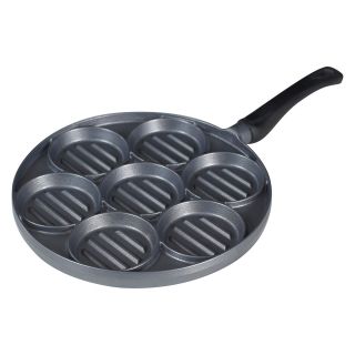 Nordic Ware International Specialties Heavy Cast Aluminum Burger Bites Grill Pan   Fry Pans & Skillets