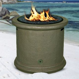 California Outdoor Concepts Island Chat Height Fire Pit   Sage   Fire Pits