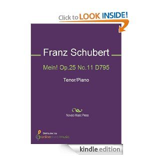 Mein Op.25 No.11 D795   Score eBook Franz Schubert Kindle Store