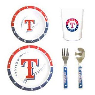 MLB Texas Rangers Children's Dinner Set Sports & Outdoors