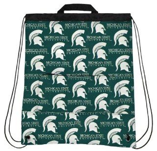 MSU Michigan State University Spartans Cinch Backpack by Broad Bay  Sports Fan Drawstring Bags  Sports & Outdoors