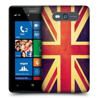 Head Case Designs Great Britain British Vintage Flags Hard Back Case Cover For Nokia Lumia 820 Cell Phones & Accessories
