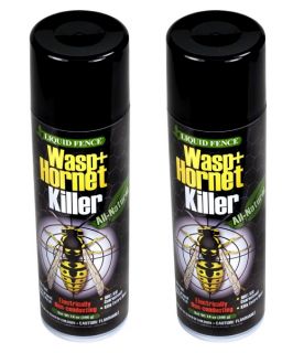 Liquid Fence 13.5 oz. Wasp and Hornet Killer Oil Based Aerosol   2 Pack   Flying Insects