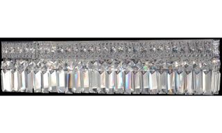 Dale Tiffany Berlin Crystal Vanity Wall Sconce   24 watt in. Polished Chrome   Bathroom Lighting