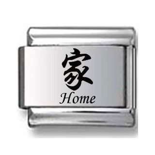 Home Chinese Symbol Laser Italian Charm Jewelry