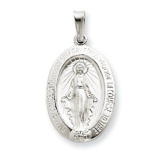 14k Gold White Gold Miraculous Medal Jewelry