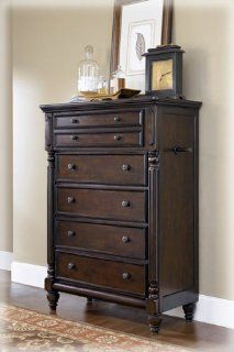 Traditional Dark Brown Key Town Bedroom Chest   Chests Of Drawers