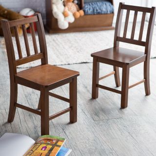 Classic Playtime Chairs   Set of 2   Walnut   Kids Traditional Chairs