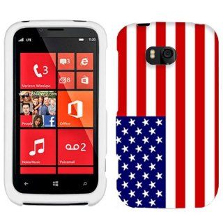 Nokia Lumia 822 American Flag Hard Case Phone Cover Cell Phones & Accessories