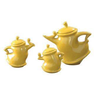 Whimsical Tea Pots   Set of 3   Canisters & Bottles