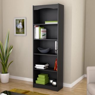 Sonax S 207 NHL Hawthorn 72 in. Bookcase   Midnight Black   Bookcases