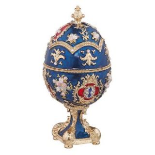 Design Toscano Inc The Falkenburg Collection Faberge Style Enameled Egg Beatrice   Trinket Boxes