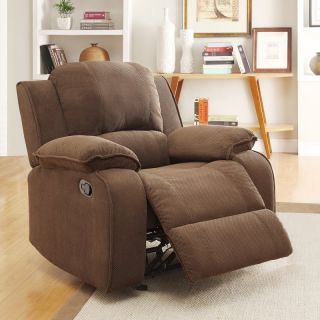 Barone Glider Recliner   Brown   Recliners