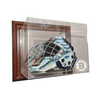 Boston Bruins Goalie Mask Case Up Display Case, Brown  Sporting Goods  Sports & Outdoors