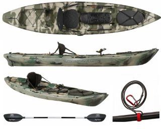 Ocean Kayak   Trident 11 Angler   Kayak City Paddle Package   Camo   2014  Fishing Kayaks  Sports & Outdoors
