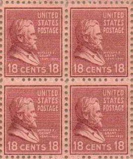 Ulysses S Grant Set of 4 x 18 Cent US Postage Stamps NEW Scot 823 