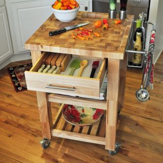 Pro Chef Food Prep Kitchen Cart   Kitchen Islands and Carts