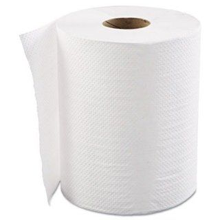 Hardwound Roll Towels, 1 Ply, White, 8" X 800Ft  Paper Towels 