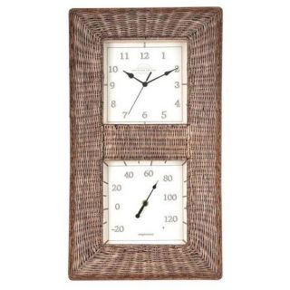 Acu Rite 12 Inches Wide Indoor/Outdoor Wall Clock   Thermometers