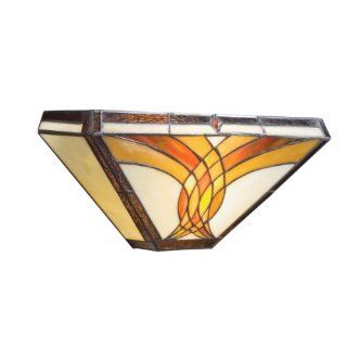 Kichler Lighting 69032 2 Light Sonora Art Glass ADA Compliant Wall Sconce, Art Nouveau Bronze Finish   Art Spotlight  