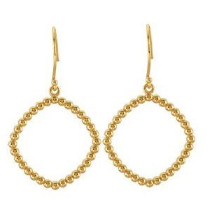 14K Yellow Precious Metal Fashion Earrings Pair 21.5X21.5 mm Metal Fashion Earrings Ibiza Jewelry