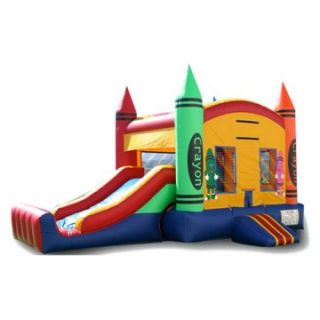 EZ Inflatables Mini Crayon Combo Bounce House   Commercial Inflatables