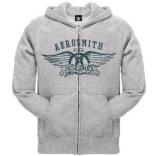 Aerosmith 'Boston' Heather gray Zippered Hoodie (2X) [Apparel] Clothing