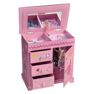 Mele Krista Musical Dancing Fairy Jewelry Box   9.5W x 9H in.   Girls Jewelry Boxes