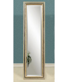 Silver & Gold Full Length Cheval Floor Mirror   18W x 64H in.   Floor Mirrors