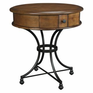 Hammary Siena Round Storage End Table   End Tables