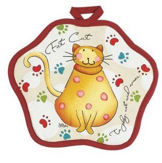 Kay Dee Designs Cotton Potholder, Cool Cats, 8 Inch by 8 Inch   Pot Holders Cats